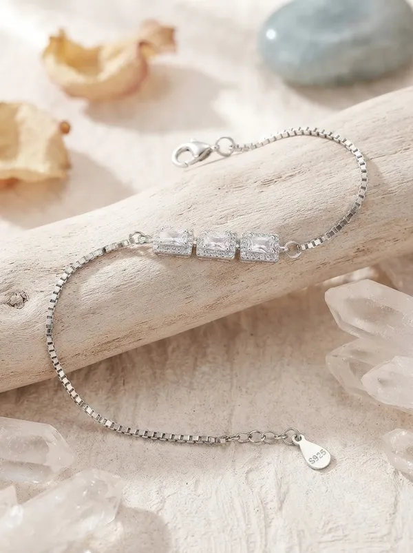 925_Sterling_Silver_Princess_Halo_Bracelet