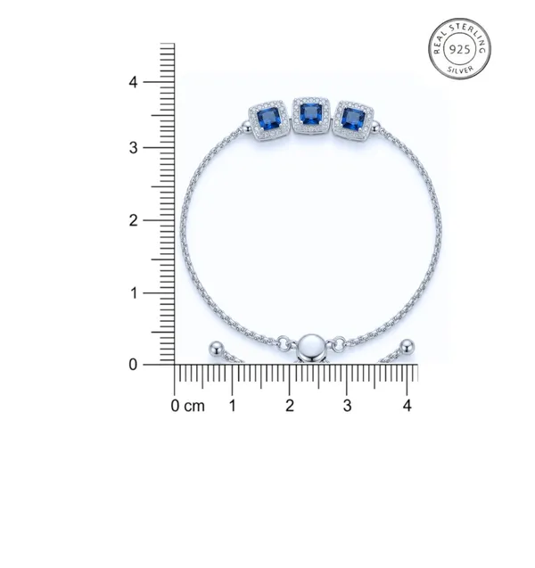 925_Sterling_Silver_Blue_Princess_Halo_Bracelet