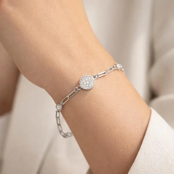 925_Sterling_Silver_Minimal_Zircon_Disc_Chain_Bracelet