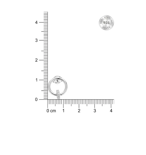 925_Sterling_Silver_Zircon_Hoop_Earring