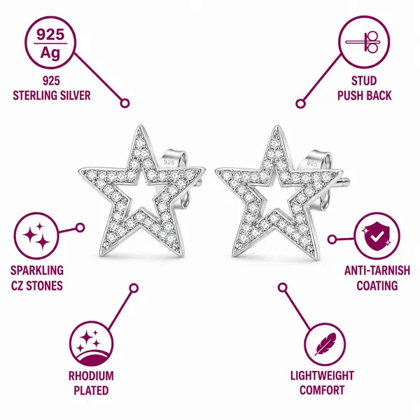 925_Sterling_Silver_Finish_Crystal_Star_earrings