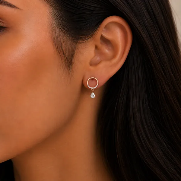 925_Sterling_Silver_With_Rose_Gold_Plated_Finish_Crystal_Drop_Circle_Earrings