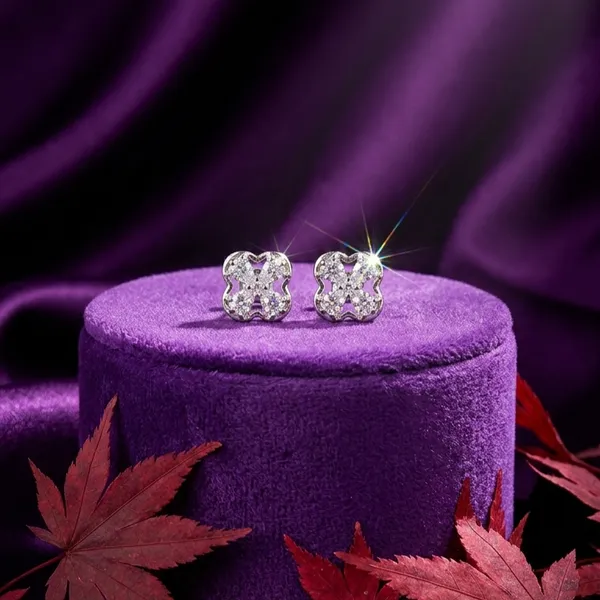 925_Sterling_Silver_Finish_Crystal_Clover_earrings