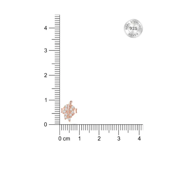 925_Sterling_Silver_Rose_Gold_Plated_Finish_Crystal_Leaf_Stud_Bugadi