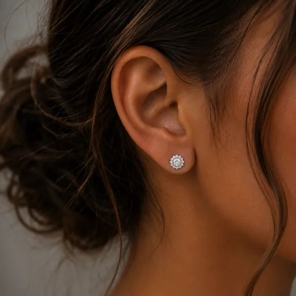 925_Sterling_Silver_Floral_Cluster_CZ_Jewellery_Earrings
