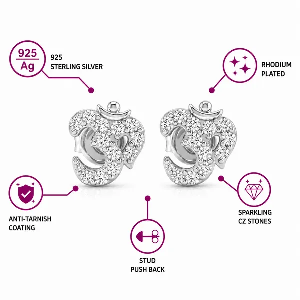 925_Sterling_Silver_Om_Diamond_earrings