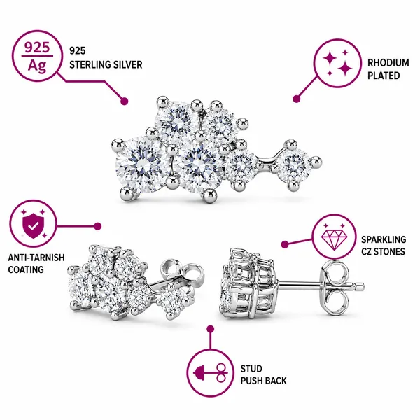 925_Sterling_Silver_Cluster_CZ_Stud_Earrings
