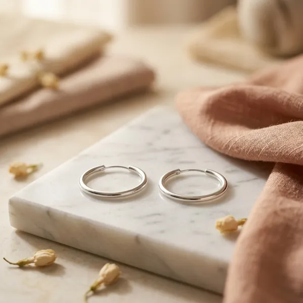 925_Sterling_Silver_Plain_Circle_Earrings
