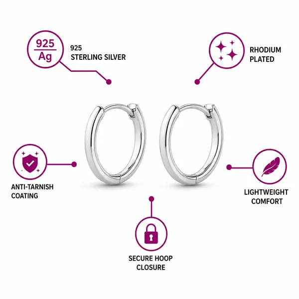 925_Sterling_Silver_Plain_Circle_Earrings