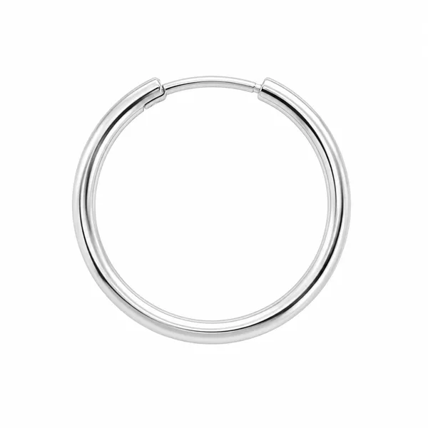 925_Sterling_Silver_Plain_Circle_Earrings