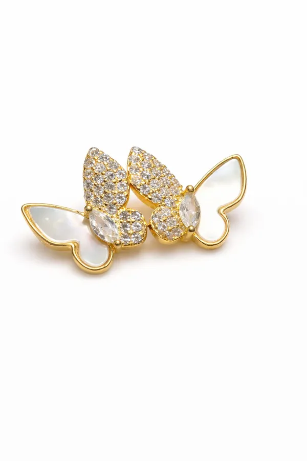 925_Sterling_Silver_With_22K_Gold_Plated_Dual_Wing_Butterfly_Mother_of_Pearl_earrings