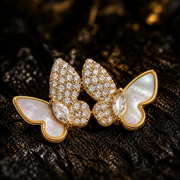 925_Sterling_Silver_With_22K_Gold_Plated_Dual_Wing_Butterfly_Mother_of_Pearl_earrings
