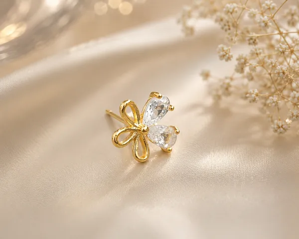 925_Sterling_Silver_Gold_Plated_Crystal_Bow_Stud_Earrings