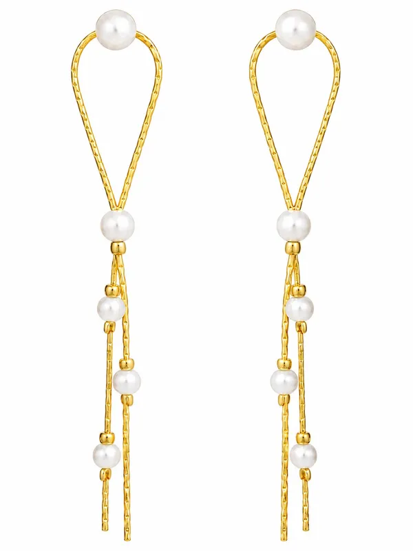925_Sterling_Silver_22K_Gold_Plated_Pearl_Dangle_Earrings