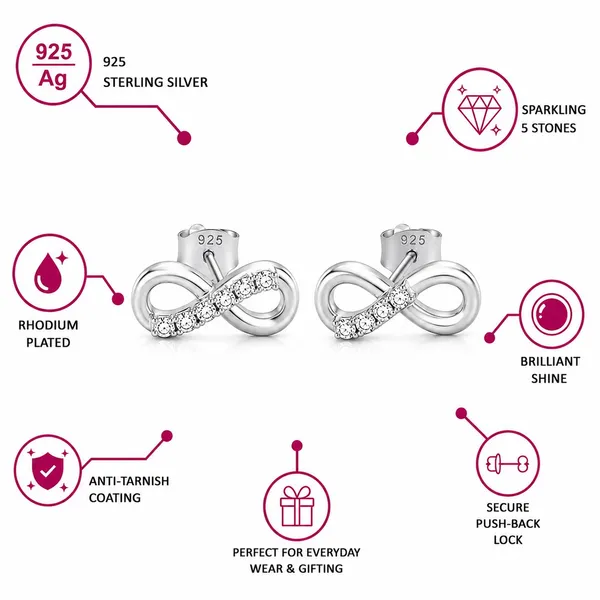 925_Sterling_Silver_Sparkling_CZ_Infinity_Stud_Earrings