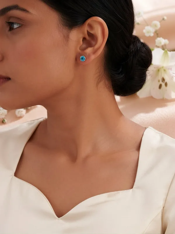 925_Sterling_Silver_Sparkling_Blue_CZ_Turquoise_Round_Stud_Earrings