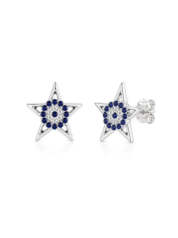 925_Sterling_Silver_Sparkling_Blue_CZ_Evil_Eye_Star_Stud_Earrings