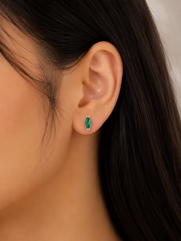 925_Sterling_Silver_Green_Marquise_Stone_Stud_Earrings