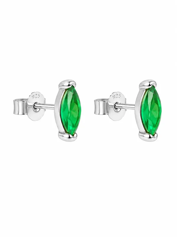 925_Sterling_Silver_Green_Marquise_Stone_Stud_Earrings