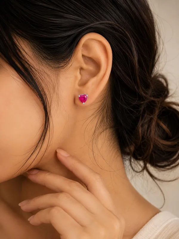 925_Sterling_Silver_Sparkling_Pink_Heart_Stud_Earrings