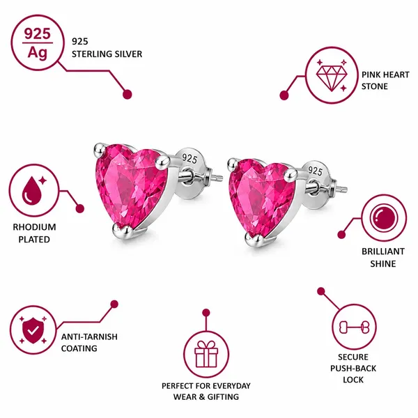 925_Sterling_Silver_Sparkling_Pink_Heart_Stud_Earrings