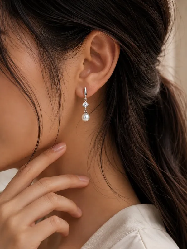 925_Sterling_Silver_Sparkling_CZ_Pearl_Drop_Earrings