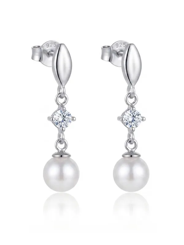 925_Sterling_Silver_Sparkling_CZ_Pearl_Drop_Earrings