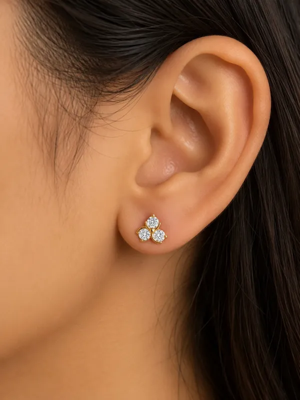 925_Sterling_Silver_22K_Gold_Plated_Sparkling_CZ_Tiro_Petal_Stud_Earrings