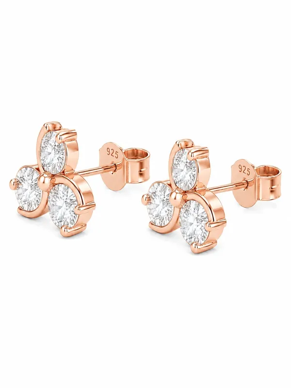 925_Sterling_Silver_22K_Rose_Gold_Plated_Sparkling_CZ_Tiro_Petal_Stud_Earrings
