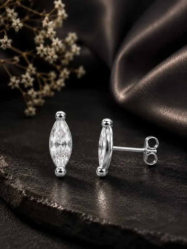 925_Sterling_Silver_Sparkling_CZ_Marquise_Stud_Earrings