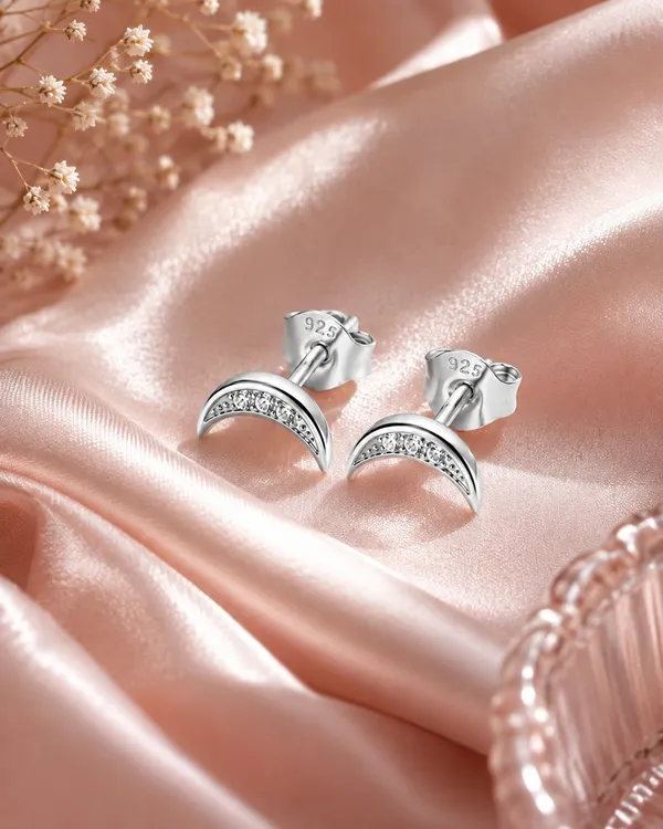 925_Sterling_Silver_Sparkling_CZ_Crescent_Moon_Stud_Earrings