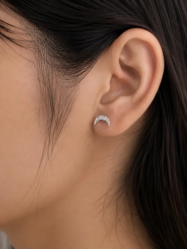925_Sterling_Silver_Sparkling_CZ_Crescent_Moon_Stud_Earrings