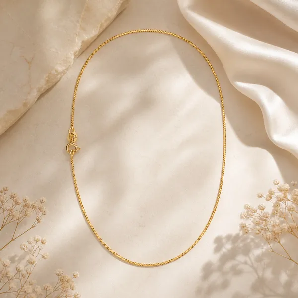 925_Sterling_Silver_With_22K_Gold_Plated_Box_Chain_Necklace