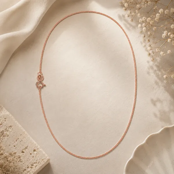 925_Sterling_Silver_With_Rose_Gold_Plated_Box_Chain_Necklace