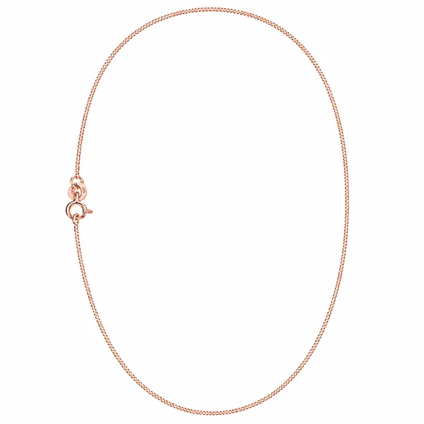 925_Sterling_Silver_With_Rose_Gold_Plated_Box_Chain_Necklace