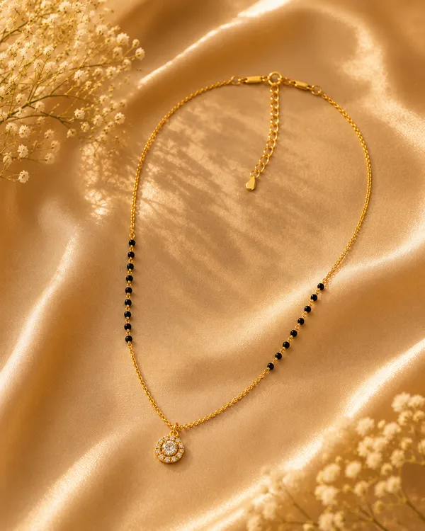 925_Sterling_Silver_Gold_Plated_Halo_Crystal_Mangalsutra