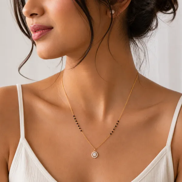 925_Sterling_Silver_Rose_Gold_Plated_Halo_Crystal_Mangalsutra