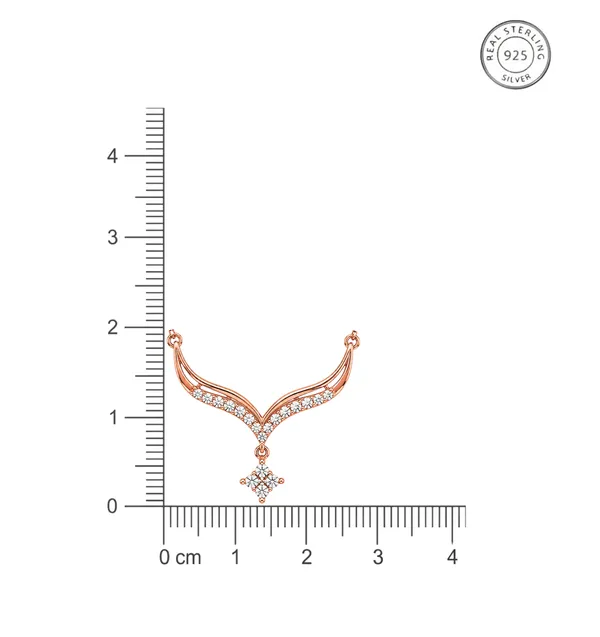 925_Sterling_Silver_Rose_Gold_Plated_Celestial_V-Curve_Mangalsutra