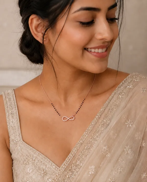 926_Sterling_Silver_Rose_Gold_Plated_Infinity_Hearts_Mangalsutra
