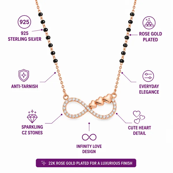 926_Sterling_Silver_Rose_Gold_Plated_Infinity_Hearts_Mangalsutra