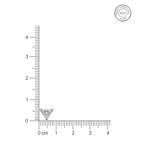 925_Sterling_Silver_Trillion_Cut_CZ_Nose_Stud