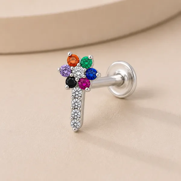 925_Sterling_Silver_Rainbow_Bloom_Drop_Nose_Pin
