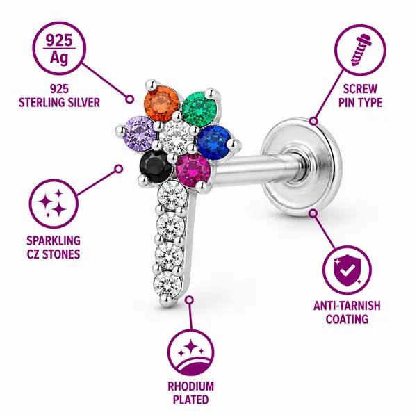925_Sterling_Silver_Rainbow_Bloom_Drop_Nose_Pin