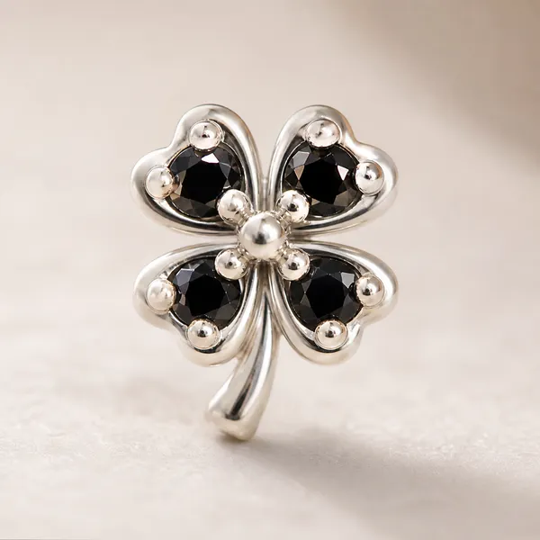 925_Sterling_Silver_Four_Leaf_Clover_Nose_Pin
