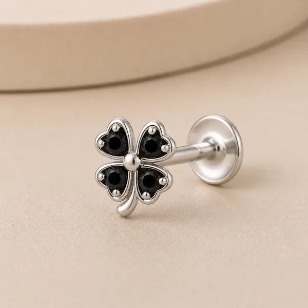 925_Sterling_Silver_Four_Leaf_Clover_Nose_Pin