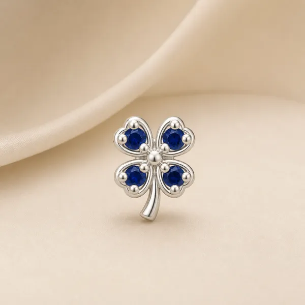 925_Sterling_Silver_Four_Leaf_Clover_Nose_Pin