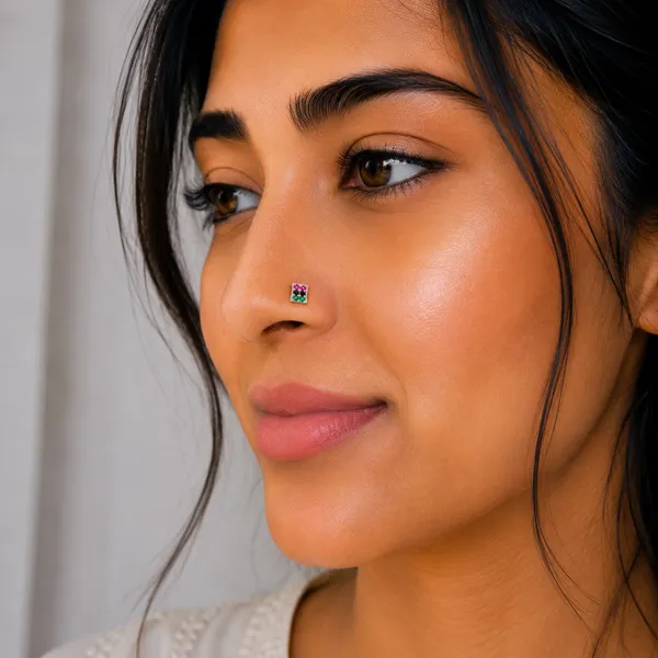 925_Sterling_Silver_Multi_Color_Grid_Nose_Pin