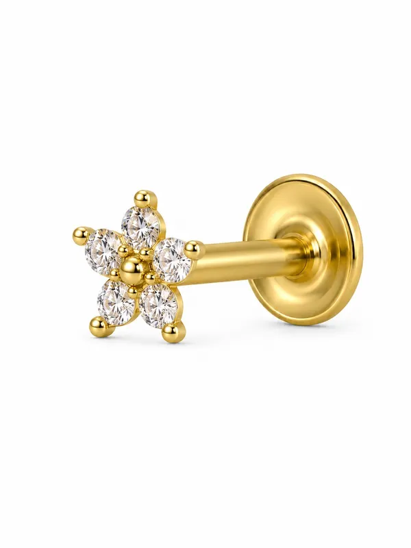 Sridevi_Nose_Pin_�_925_Sterling_Silver_With_22K_Gold_Plated_Five_Petal_Floral_Nose_Pin