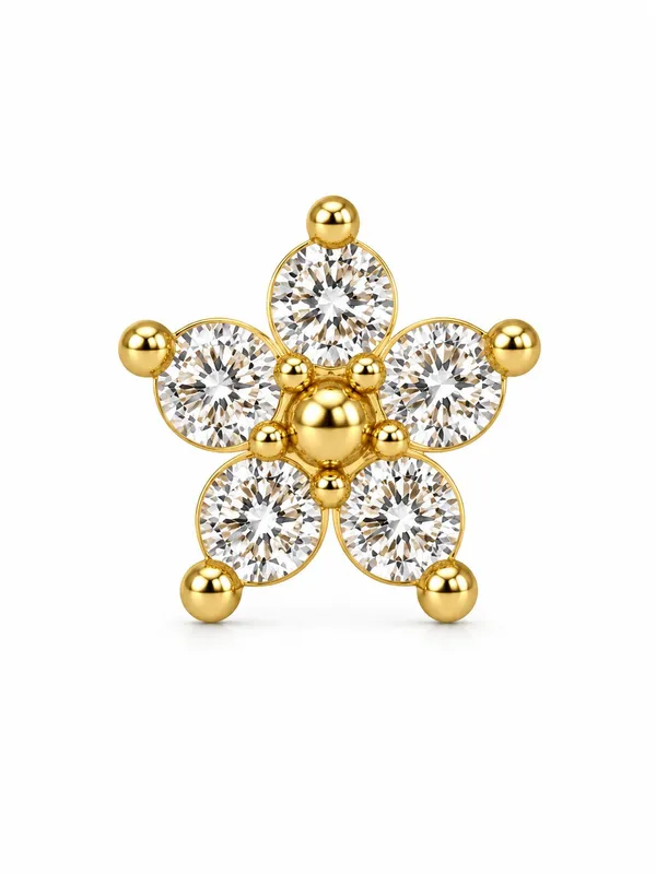 Sridevi_Nose_Pin_�_925_Sterling_Silver_With_22K_Gold_Plated_Five_Petal_Floral_Nose_Pin
