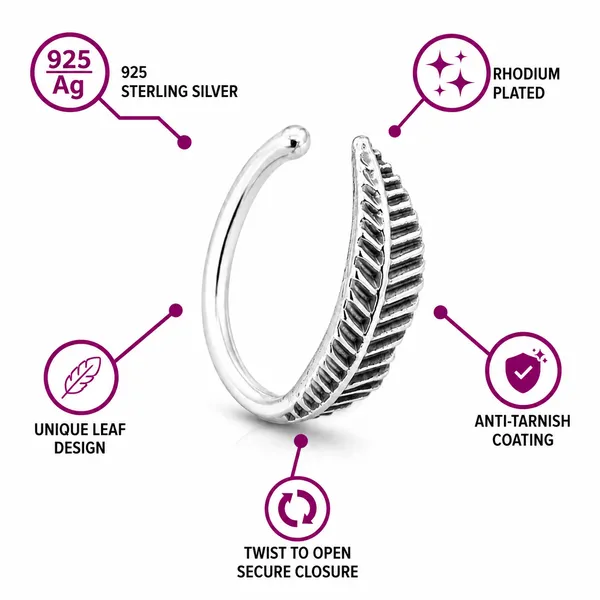 925_Sterling_Silver_Feather_Open_Hoop_Nose_Ring